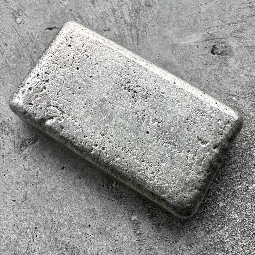 Vintage 5oz Engelhard Silver Poured Bar
