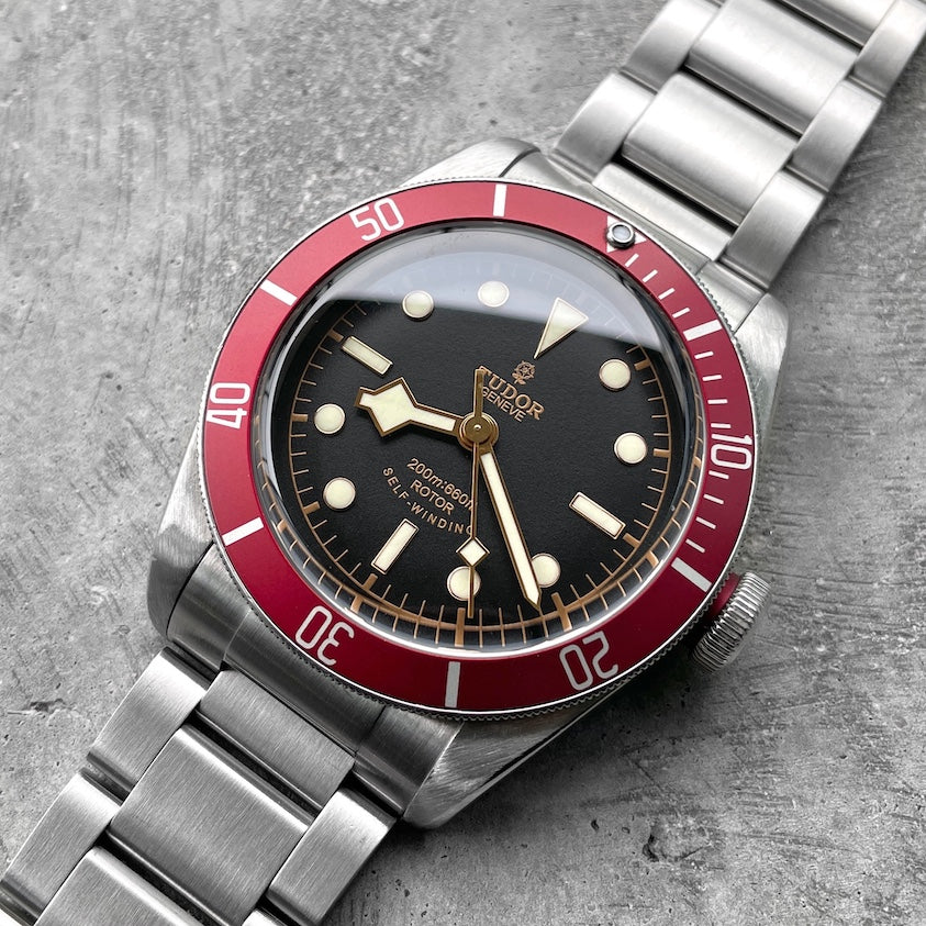 Tudor Black Bay Red Bezel 79220R Box and Papers