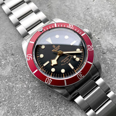 Tudor Black Bay Red Bezel 79220R Box and Papers