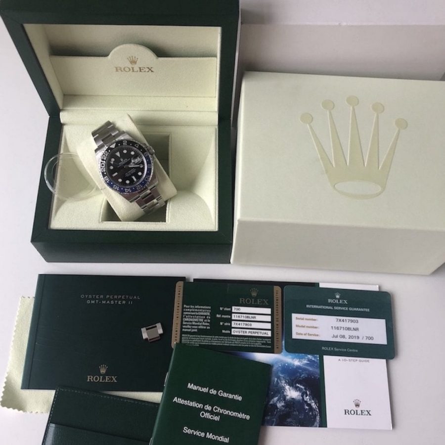 Rolex Batman BLNR 116710 - Factory Service Box + Papers