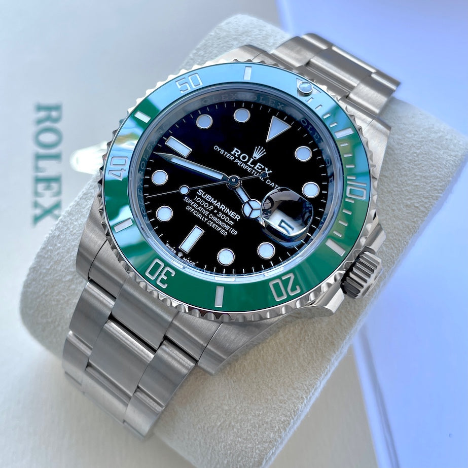 2021 Rolex Starbucks 126610LV Submariner Green Bezel
