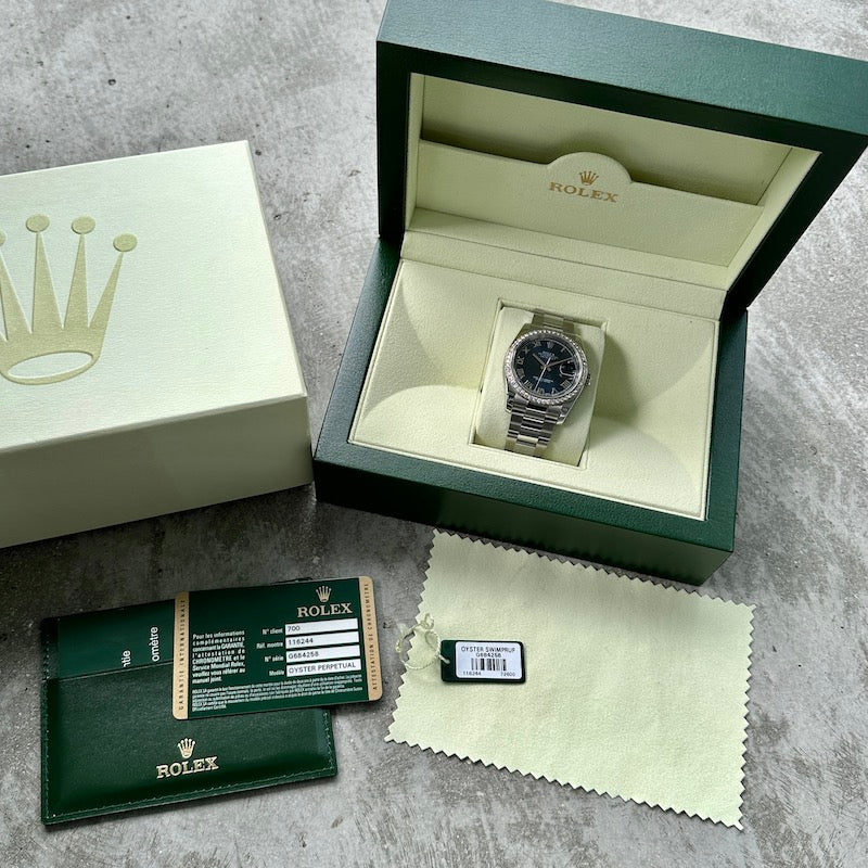 Rolex Datejust 116244 - Factory Diamond bezel