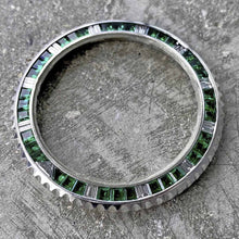Load image into Gallery viewer, Green Ceramic HULK Rolex Submariner Diamond and Emerald Bezel 116610LV
