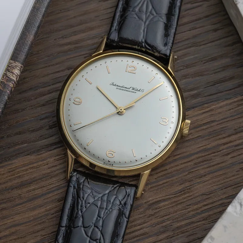 IWC Mens 18k Yellow Gold Calibre 61 Manual Winding