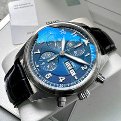 IWC Pilot Spitfire Blue Dial 371712 - Box and Papers - Laureus Sport for Good