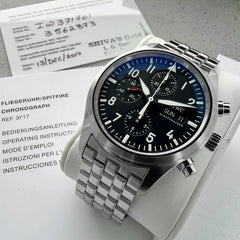 IWC Spitfire 42mm Chronograph IW 3717 - Box + Papers