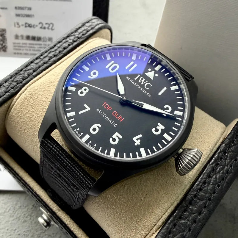 IWC Top Gun 43mm Black Ceramic IW329801 - Box + Papers