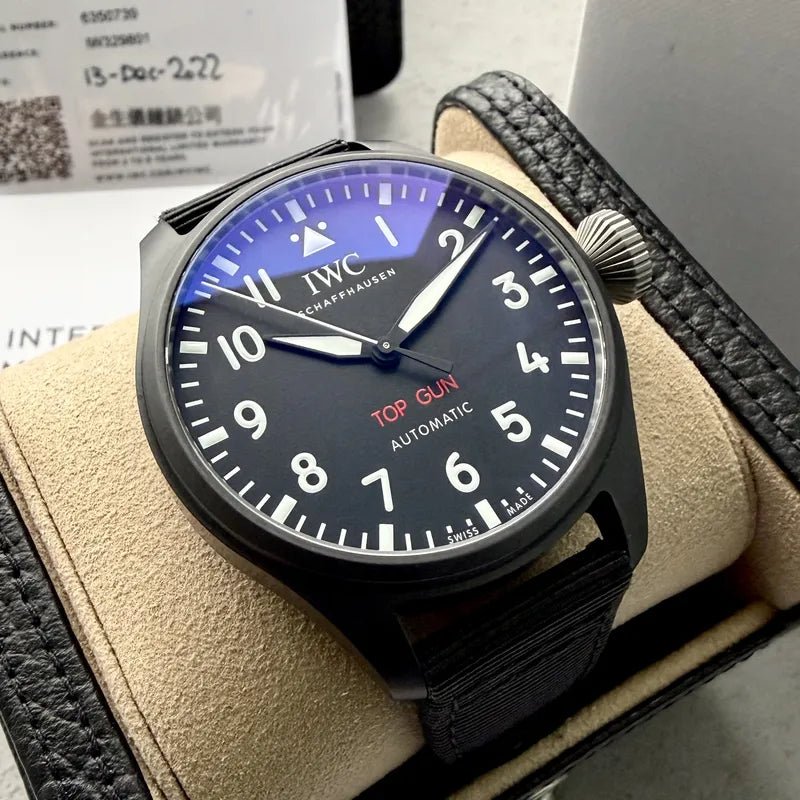 IWC Top Gun 43mm Black Ceramic IW329801 - Box + Papers