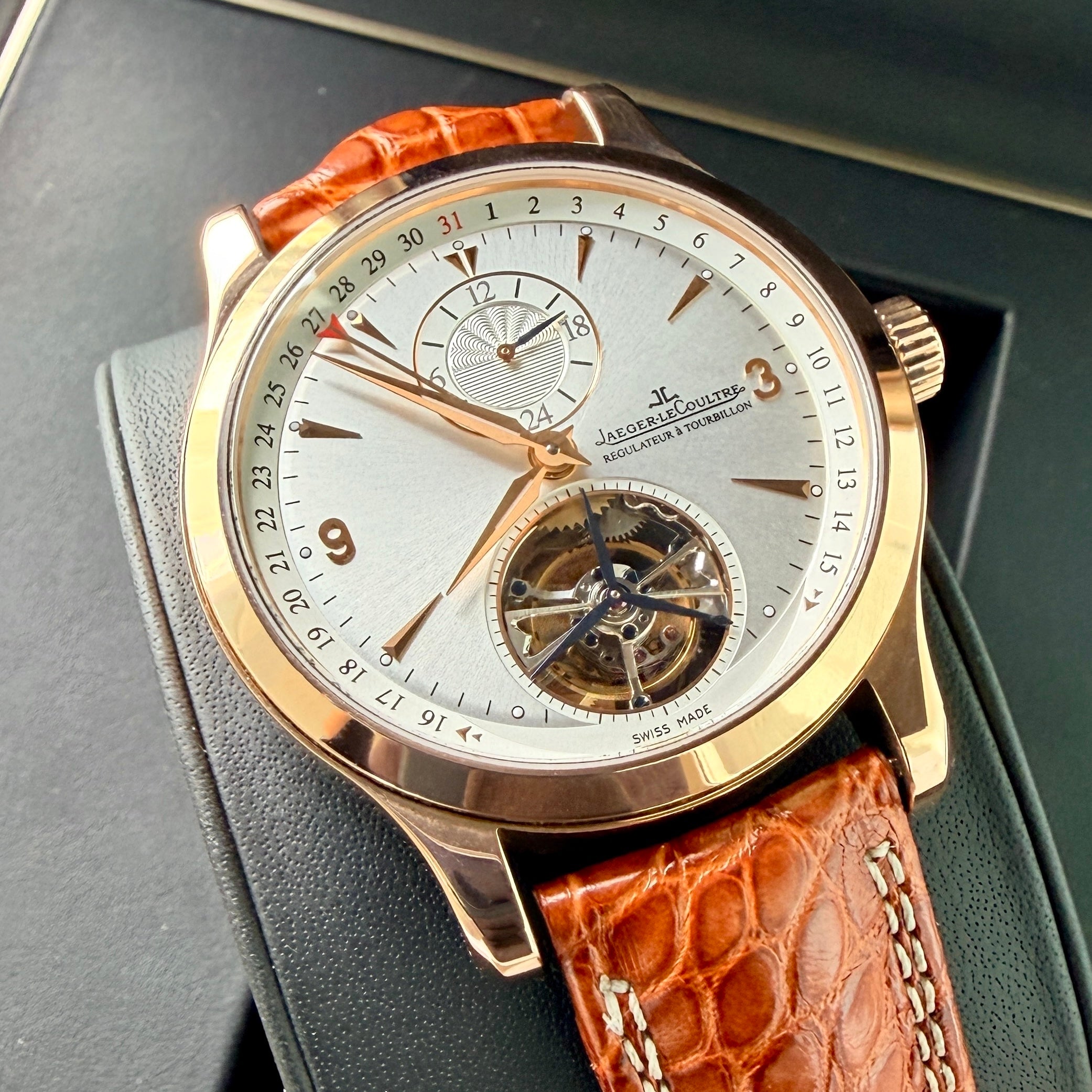 Jaeger Lecoultre 18k Rose Gold Q1652420 146.2.34.s - Tourbillon