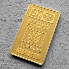 Johnson Matthey 11.268 Gram odd weigh Gold Bar