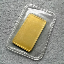 Load image into Gallery viewer, Johnson Matthey 5 Gram Gold Bar Logo Back Struck .9999+
