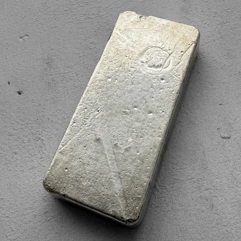 Johnson Matthey Mallory 1 Kilo .999 Silver Poured Bar 32.15 oz