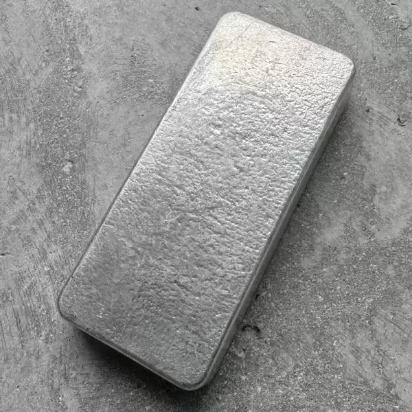 Johnson Matthey Mallory 1 Kilo .999 Silver Poured Bar 32.15 oz