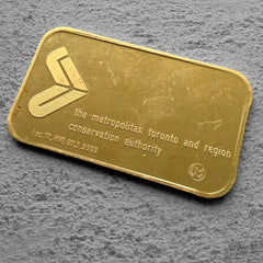 Johnson Matthey Mallory 1 oz Gold Bar .9999 Toronto Conservation Authority