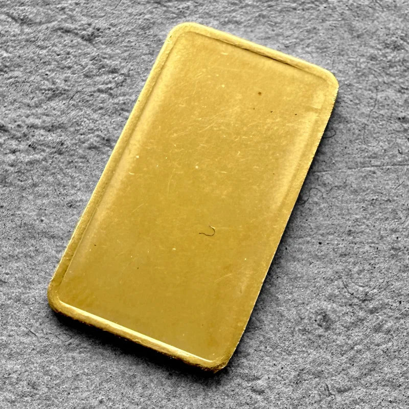 Johnson Matthey blank back 5 Gram Gold Bar Struck .9999+