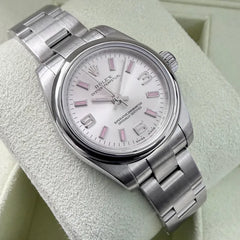 Ladies 26mm Rolex Pink Markers  176200 - Box Papers - Polished and Serviced!