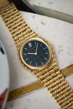 Load image into Gallery viewer, Ladies Audemars Piguet Bamboo 18K Yellow Gold Black Grid Pattern Dial
