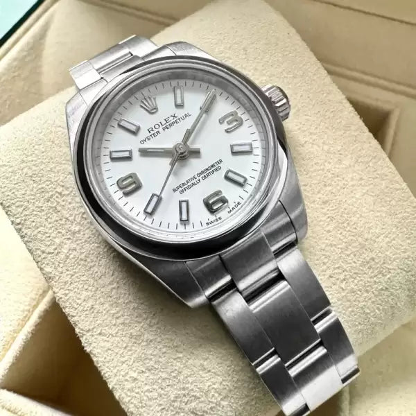 Ladies Rolex Datejust 176200 - White Dial – Box + Papers + Serviced