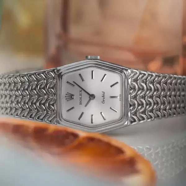 Ladies Rolex Orchid solid 18K White Gold 2683 - With box