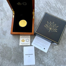 Load image into Gallery viewer, 2017 Canada $250 .9999 Gold Coin - Celebrating Canadian Brilliance with Diamond
