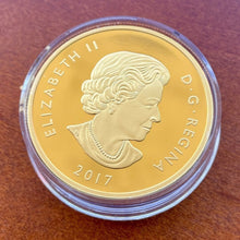 Load image into Gallery viewer, 2017 Canada $250 .9999 Gold Coin - Celebrating Canadian Brilliance with Diamond
