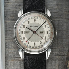 Load image into Gallery viewer, Movado Calendograf Triple Calendar 14823 Stainless Steel with Fancy Lugs
