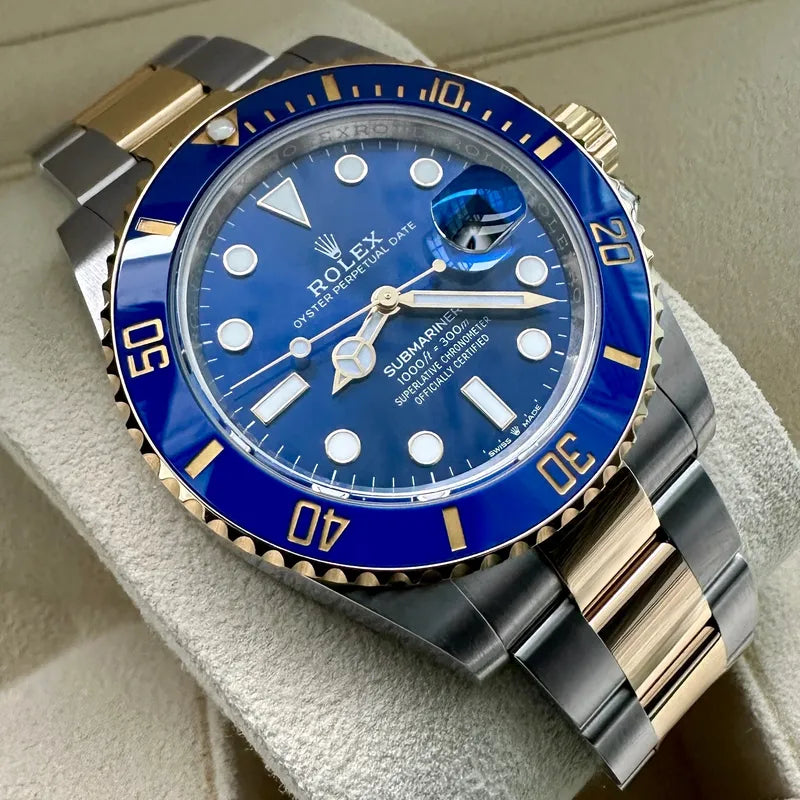 Near New Rolex Submariner 126613 Two Tone Blue dial 126613LB - Box + Papers
