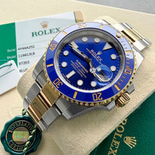 Load image into Gallery viewer, Never UNWORN Rolex Submariner 116613 Two Tone Blue dial 116613LB - Box + Papers

