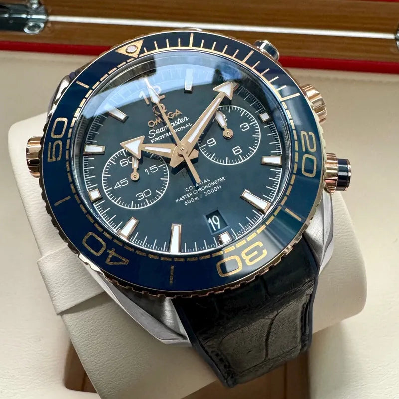 Omega 44 mm Planet Ocean 600M Blue dial 215.23.46.51.03.001 Sedna Gold - Box