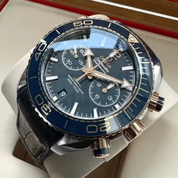 Omega 44 mm Planet Ocean 600M Blue dial 215.23.46.51.03.001 Sedna Gold - Box