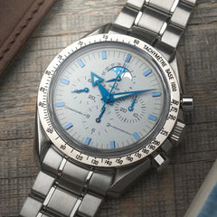 Omega Broad Arrow Moonphase Speedmaster Stainless Steel 3575.20