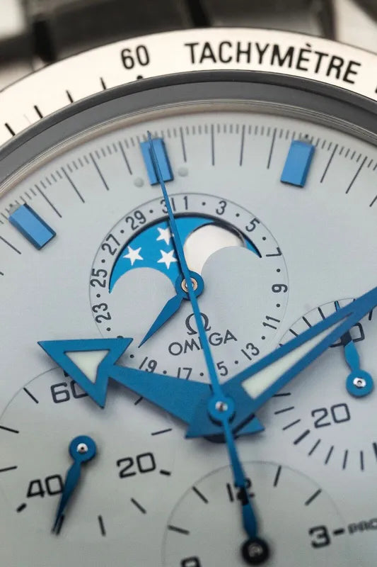 Omega Broad Arrow Moonphase Speedmaster Stainless Steel 3575.20