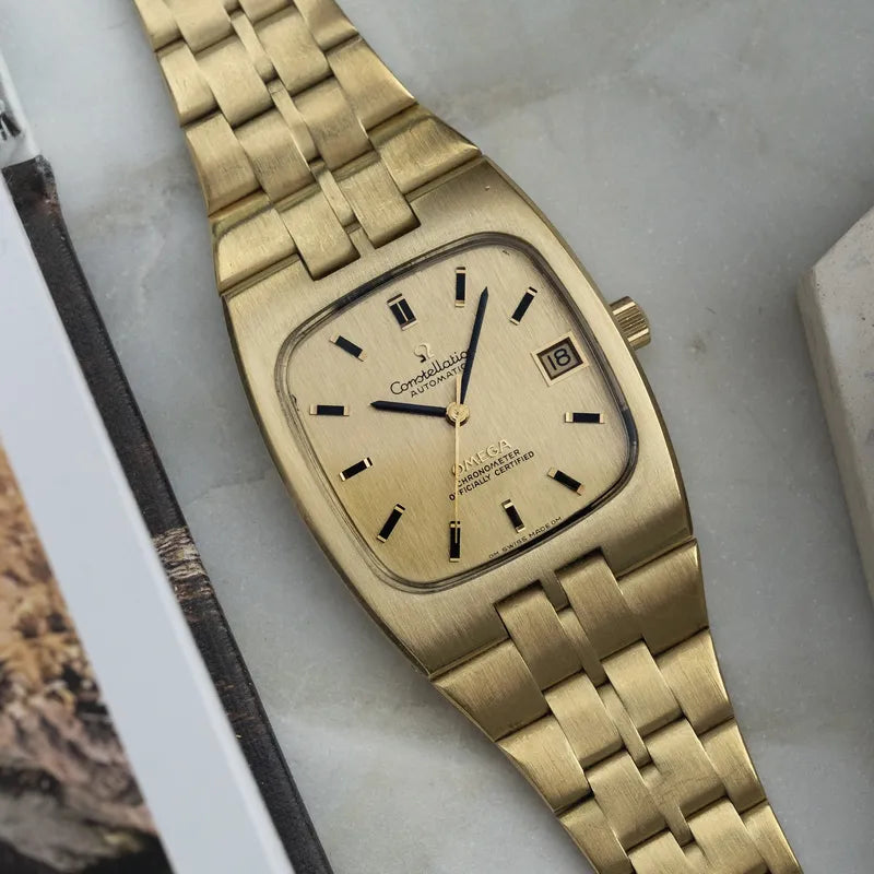 Omega Constellation 18k Solid Yellow Gold 166.059 – Stunning! 143 grams