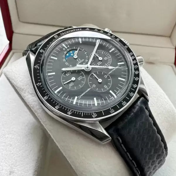 Omega Moonphase Speedmaster Stainless Steel 3876503 - Box and Papers