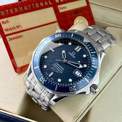 Omega Seamaster 300 Blue Dial 40th Anniversary - 25378000 - 007 James Bond