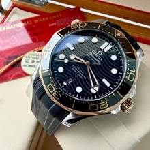 Load image into Gallery viewer, Omega Seamaster 300m Two Tone 18k Rose Gold 210.22.42.20.01.002 - Box + Papers
