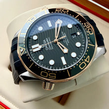 Load image into Gallery viewer, Omega Seamaster 300m Two Tone 18k Rose Gold 210.22.42.20.01.002 - Box + Papers
