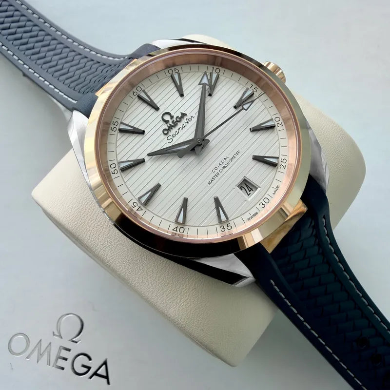 Omega Seamaster Aqua Terra Two Tone 18k Gold 22022412102001 - Box + Papers