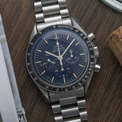 Omega Speedmaster 145022 1450 808 bracelet and 861 movement -Blue Hesalite
