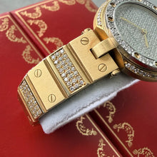 Load image into Gallery viewer, RARE Cartier Santos Vendome Sertissage 8191 Gold - Box Papers - Factory Diamond
