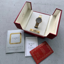Load image into Gallery viewer, RARE Cartier Santos Vendome Sertissage 8191 Gold - Box Papers - Factory Diamond

