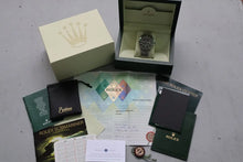Load image into Gallery viewer, Rolex 16610LV Submariner Kermit Unpolished – NOS New Old Stock Box + Papers
