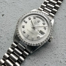 Load image into Gallery viewer, Rolex 18K White Gold 1804 President - Diamond dial Diamond bezel
