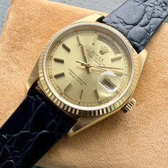 Rolex 18K Yellow Gold 18038 President