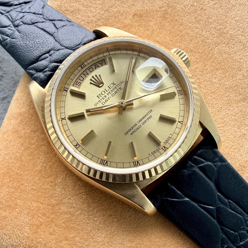 Rolex 18K Yellow Gold 18038 President