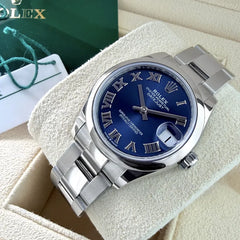 Rolex 31mm Datejust 278240 Oyster Blue dial – Box / Papers