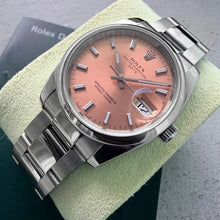 Load image into Gallery viewer, Rolex 34mm Oyster Perpetual 115200 Oyster Pink dial – Box + Booklets + Serviced
