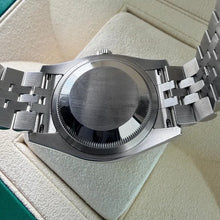 Load image into Gallery viewer, Rolex 36mm Diamond Black Mother of Pearl Datejust Jubilee 116234 Box Papers
