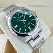 Load image into Gallery viewer, Rolex 36mm Oyster Perpetual 126000 Oyster Green dial – Box / Papers
