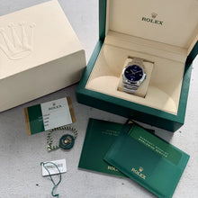Load image into Gallery viewer, Rolex 39mm Oyster Perpetual 114300 Oyster Blue dial – Box / Papers
